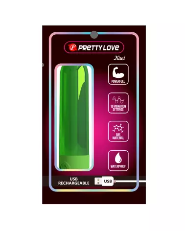 Pretty Love Kiwi Vert Vibromasseur Luxe en Silicone-5