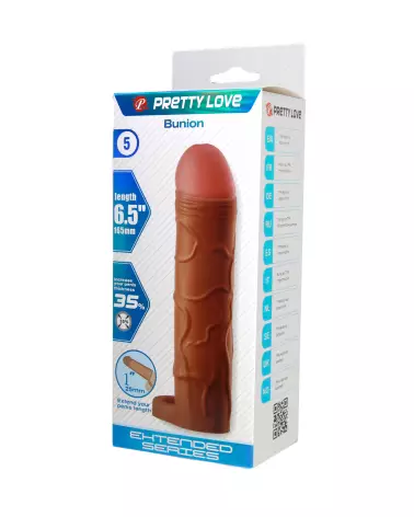 Gaine pour pénis Pretty Love Bunion Marron, extenseur confortable et élégant-8