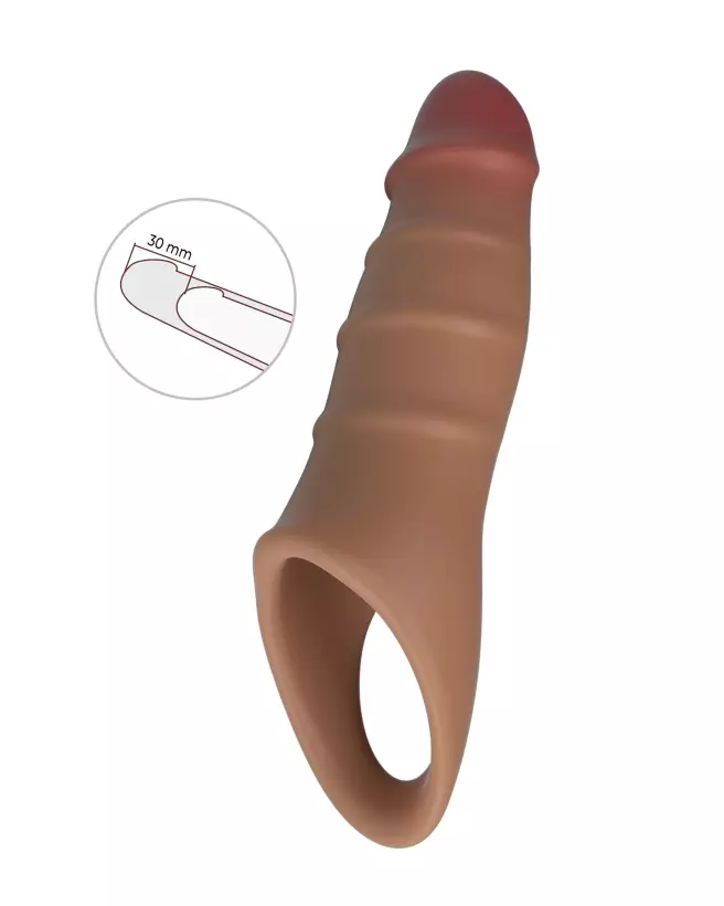 Gaine pour pénis PRETTY LOVE DAMELL marron amélioration sensationnelle-1