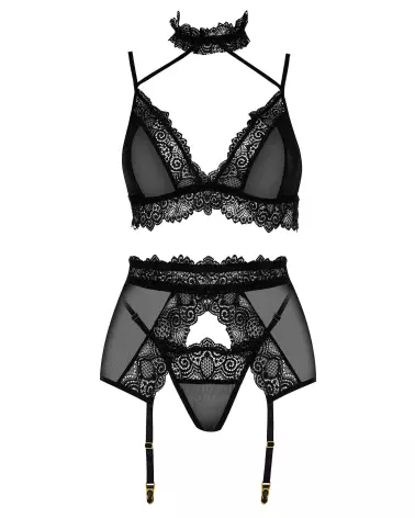 Image de l'ensemble Velvet Sin noir par Beauty Night, lingerie élégante et séduisante-6