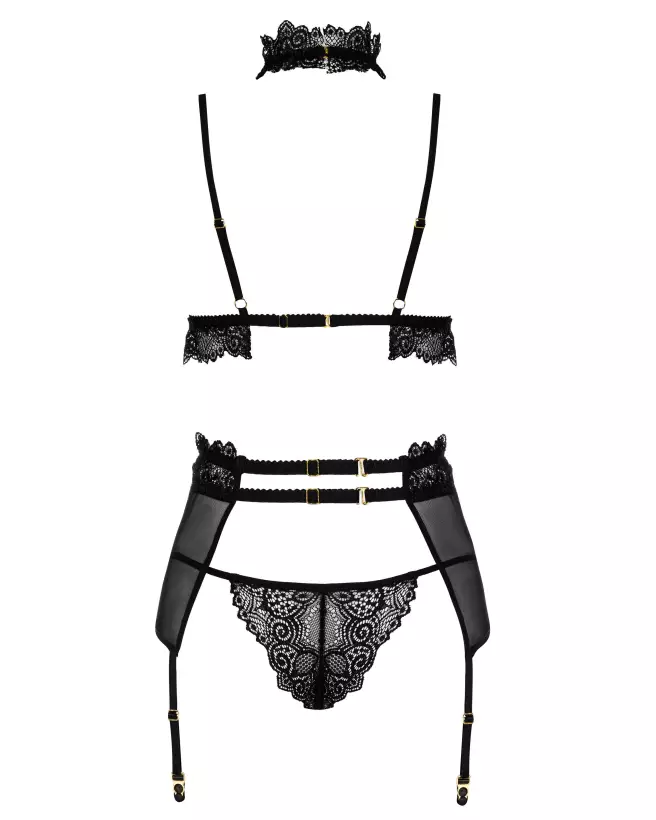 Image de l'ensemble Velvet Sin noir par Beauty Night, lingerie élégante et séduisante-7
