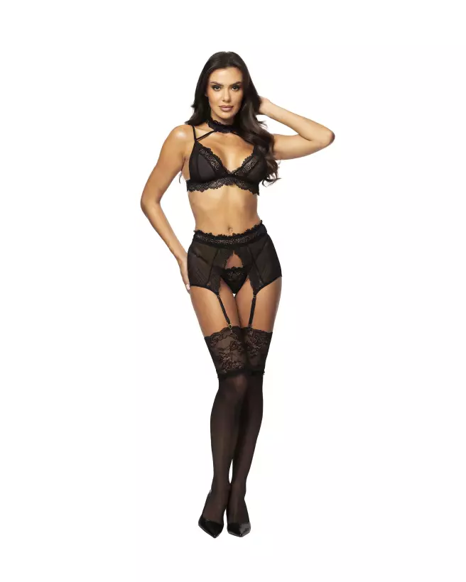 Image de l'ensemble Velvet Sin noir par Beauty Night, lingerie élégante et séduisante-8