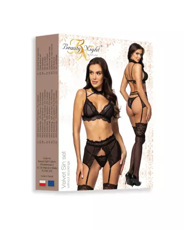 Image de l'ensemble Velvet Sin noir par Beauty Night, lingerie élégante et séduisante-15