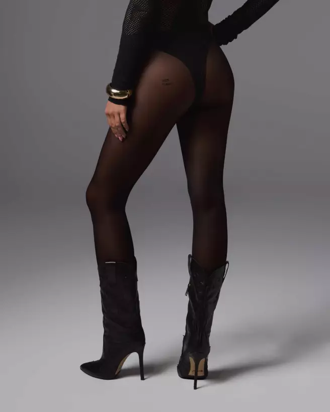 Image des collants noirs élégants Obsessive pour tenue de soirée et quotidienne-1