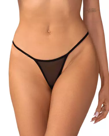String noir Ezmee d'Obsessive avec dentelle décorative et design minimaliste-2