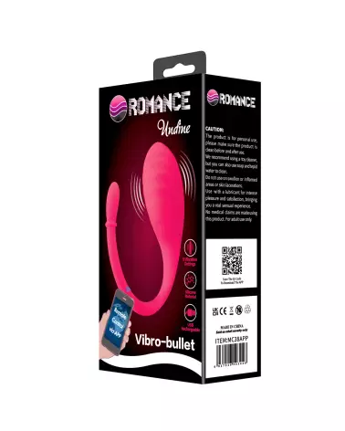 Image de l'œuf vibrant télécommandé ROMANCE UNDINE pour plaisir discret et contrôle à distance-2