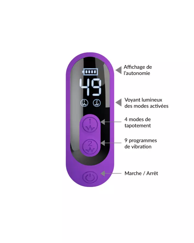Image du vibromasseur Pretty Love Sabien, stimulation double, waterproof et ergonomique-8