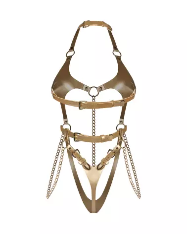 Body Anyya Gold Obsessive avec chaînes dorées et design ouvert-9