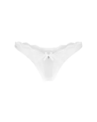 Obsessive Weddya ensemble lingerie blanche trois pièces avec dentelle et design européen-6