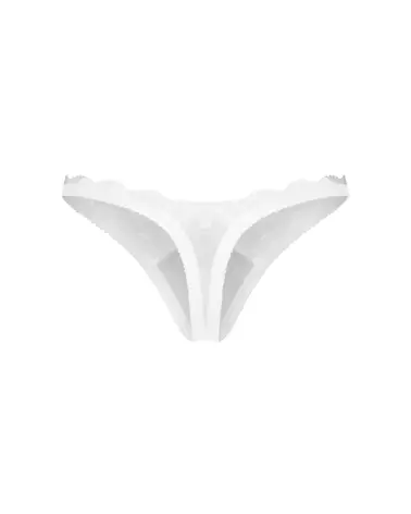 Obsessive Weddya ensemble lingerie blanche trois pièces avec dentelle et design européen-7