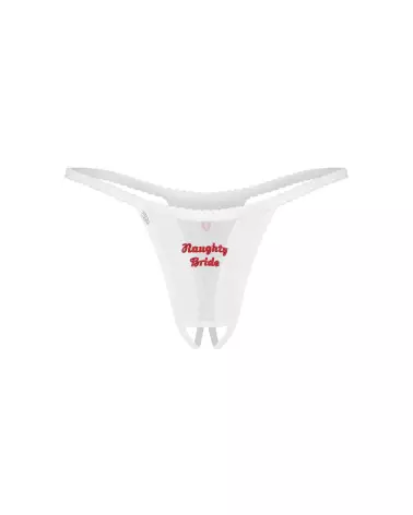 Photo de l'ensemble de lingerie Obsessive 3 pièces avec soutien-gorge et strings brodés, style nuptial élégant-9