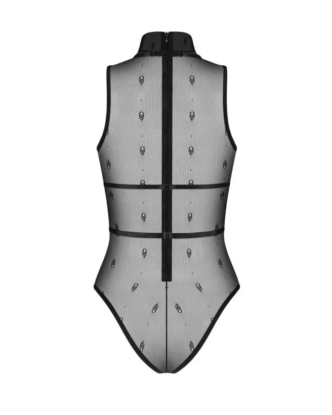 Body et harnais noir Anniverse Special d'Obsessive pour soirées festives-4