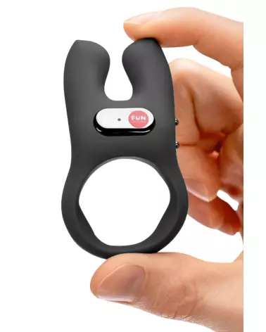 Cock Ring Noir FUN NOS de FUN FACTORY pour augmentation de performance et plaisir durable-4