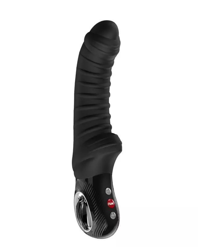 Image du vibromasseur FUNFACTORY TIGER NOIR, idéal pour la stimulation du point G, en silicone médical, rechargeable et -1