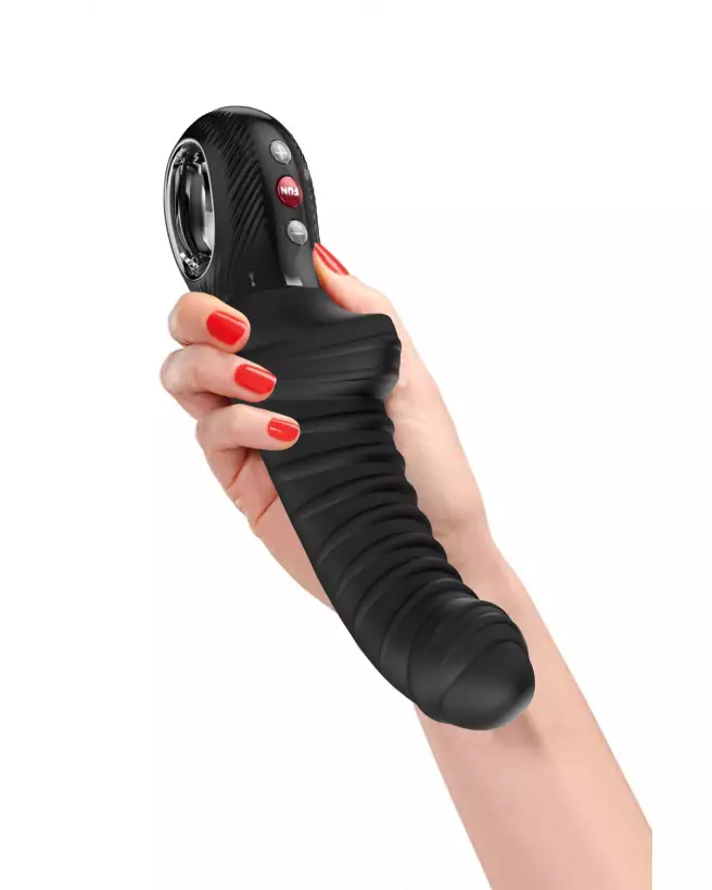 Image du vibromasseur FUNFACTORY TIGER NOIR, idéal pour la stimulation du point G, en silicone médical, rechargeable et -4