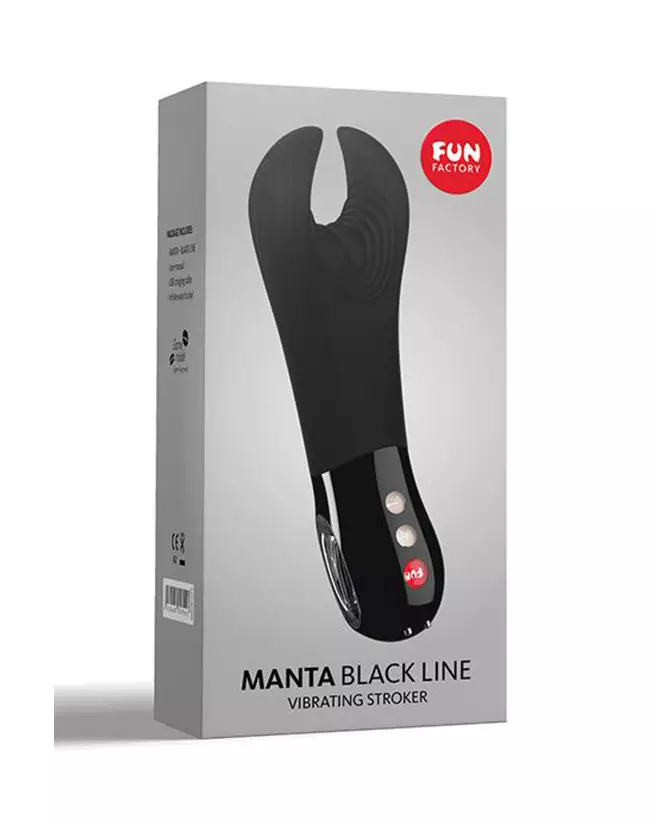 Image du masturbateur FUN FACTORY MANTA BLACK, modèle ergonomique de haute qualité pour stimulation intense-2