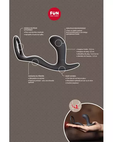 Image du FUN FACT BOOTIE RING de FUN FACTORY, cockring ergonomique pour plaisir intensifié-4