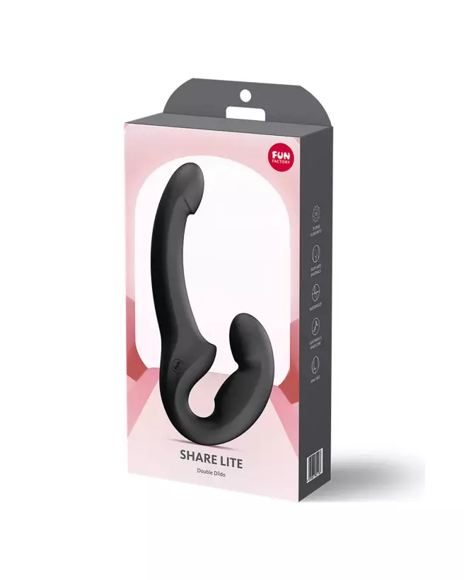 Sextoy FUN FACTORY SHARE NOIR pour couples, design ergonomique et moderne-2