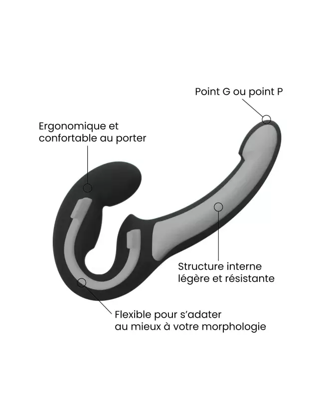 Sextoy FUN FACTORY SHARE NOIR pour couples, design ergonomique et moderne-6