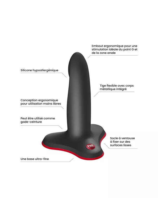 Image du sextoy FUN FACT Limba Flex Noir S pour couples, flexible et ergonomique-6