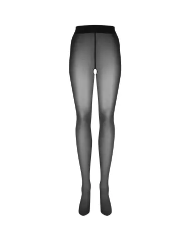 Collants ouverts noirs Obsessive avec lettrage HOT MESS pour look sensuel-4