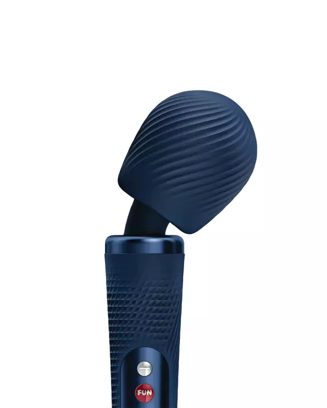 Image du Wand Vibrant Fun Factory Vim Bleu - Sextoy Intense et Ergonomique-4