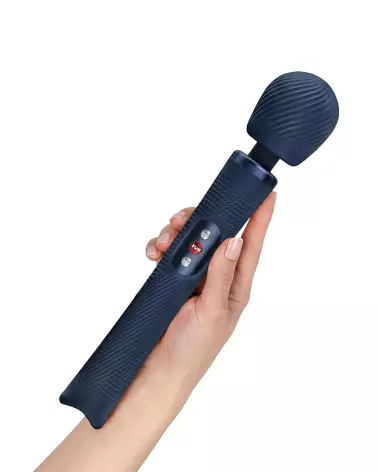 Image du Wand Vibrant Fun Factory Vim Bleu - Sextoy Intense et Ergonomique-5