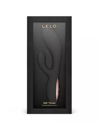 Image du LELO INA Thrust Noir, rabbit vibrant haut de gamme pour plaisir maximal-2
