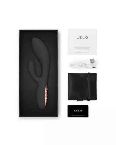 Image du LELO INA Thrust Noir, rabbit vibrant haut de gamme pour plaisir maximal-5