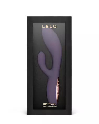 Image LELO INA Thrust Violet, vibromasseur Rabbit haut de gamme pour stimulation intense et plaisir féminin.-2
