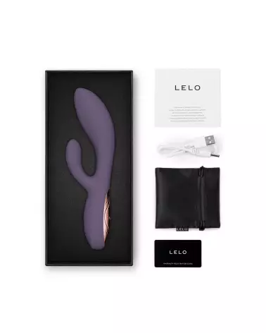 Image LELO INA Thrust Violet, vibromasseur Rabbit haut de gamme pour stimulation intense et plaisir féminin.-5