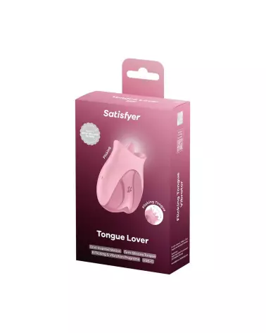 Image du SATISFYER Tongue Lover Rose, vibromasseur clitoridien haut de gamme-2