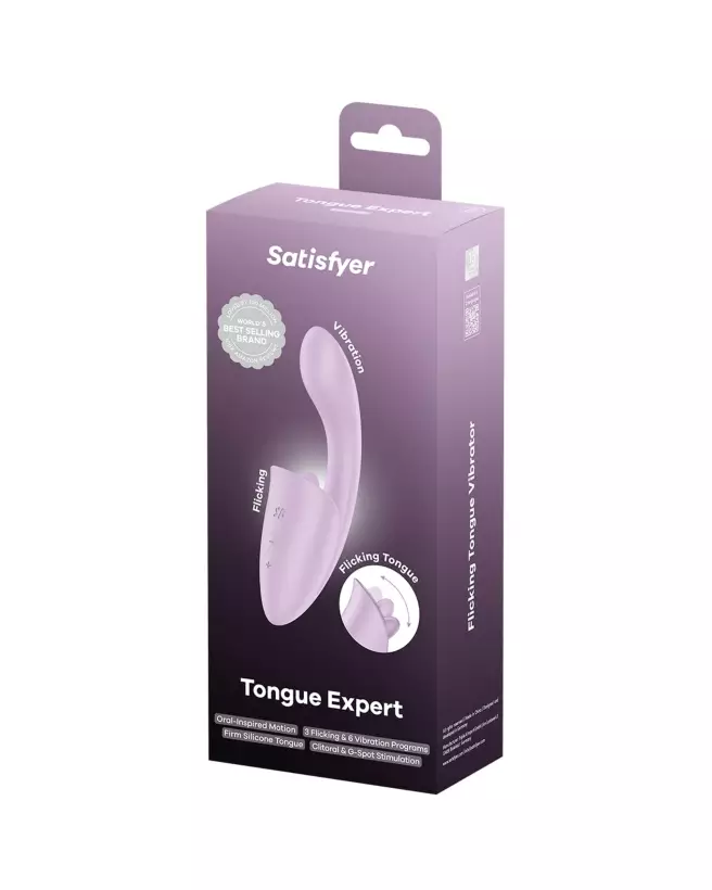 Image du Satisfyer Tongue Expert Lila, vibromasseur langue pour stimulation clitoridienne intense-3