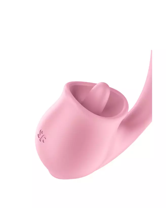 Image du Satisfyer Tongue Geniu Rose, vibromasseur langue rose, étanche et rechargeable-5