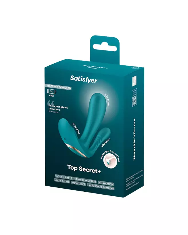Stimulateur Point G Satisfyer Top Secret Bleu-2