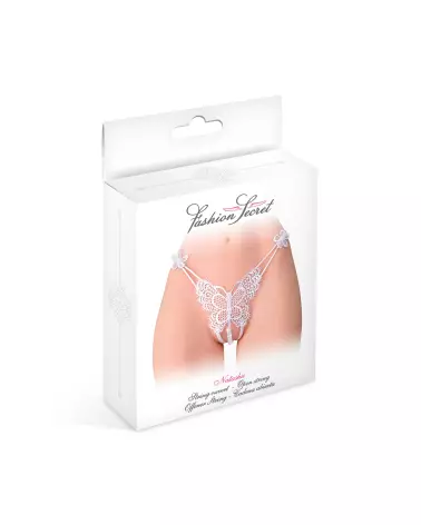 String STG Perle Natacha Blanc Fashion Secret – Lingerie Fine et Élégante-2