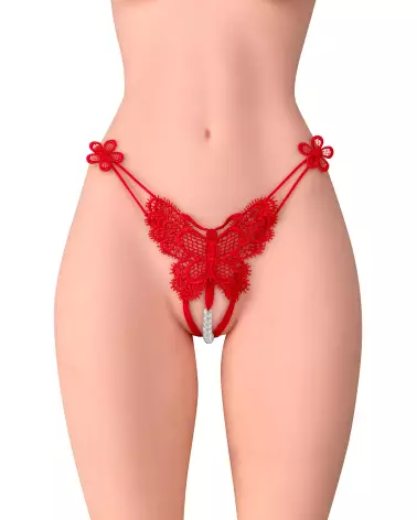 Image du String Natacha Rouge Fashion Secret en Taille Unique-1