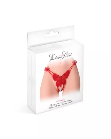 Image du String Natacha Rouge Fashion Secret en Taille Unique-2