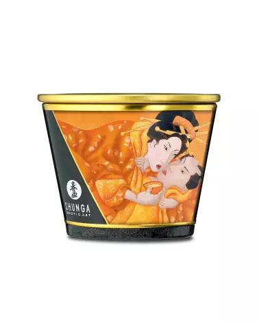 Bougie de massage Shunga mangue pour relaxation et soins du corps-4