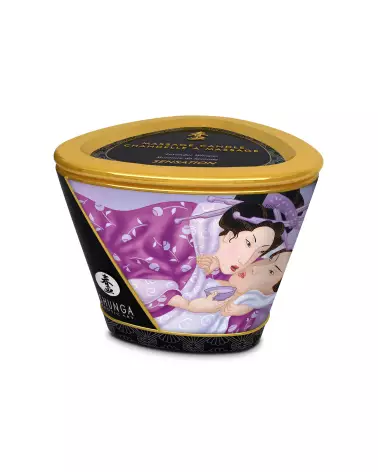 Bougie de massage SHUNGA Lavande pour relaxation et soins du corps-3