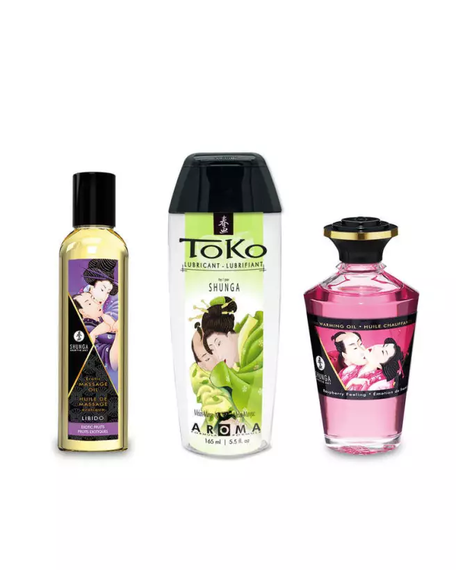 Image de la collection Baisers Fruités SHUNGA, produits intimes fruités pour moments sensuels.-2