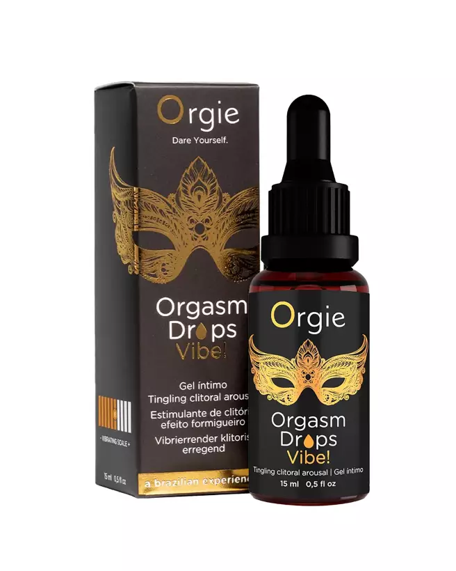 Image d'Orgie Orgasm Drops Vibe 15ml, crème stimulante intime pour plaisir accru-1