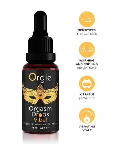 Image d'Orgie Orgasm Drops Vibe 15ml, crème stimulante intime pour plaisir accru-2