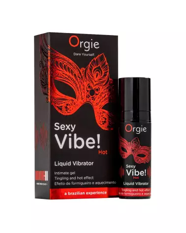 Image du gel stimulant ORGIE SEXY VIBE HOT 15ml pour homme, sensation de vibration intense-1