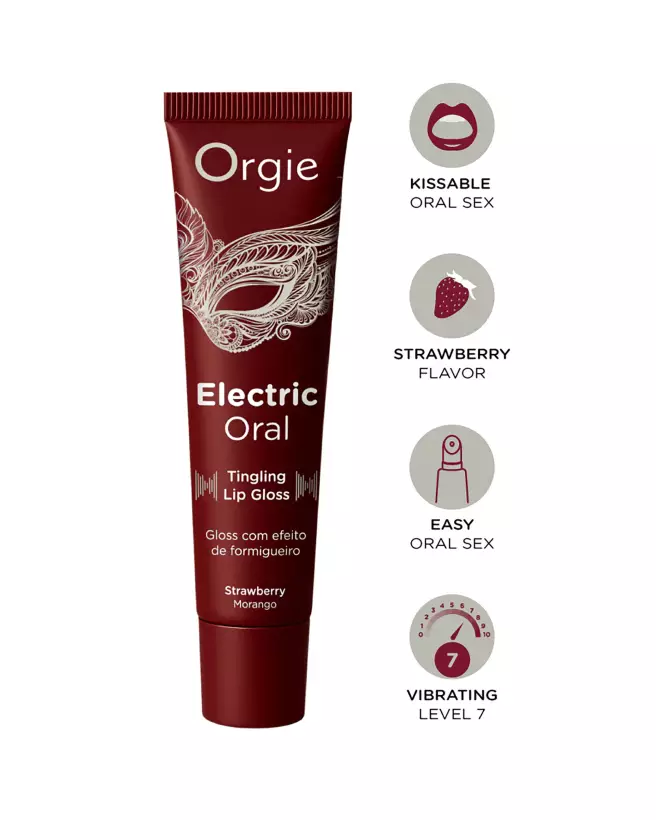 Image Orgie Electric Oral Gloss 10ml pour stimulation femme-2