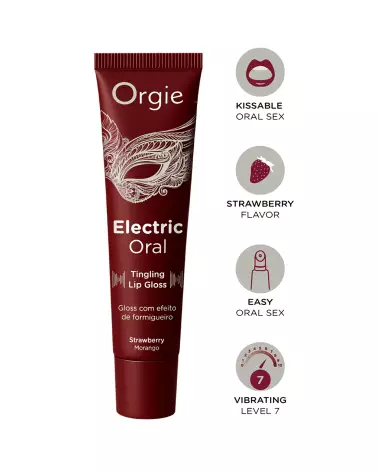 Image Orgie Electric Oral Gloss 10ml pour stimulation femme-2
