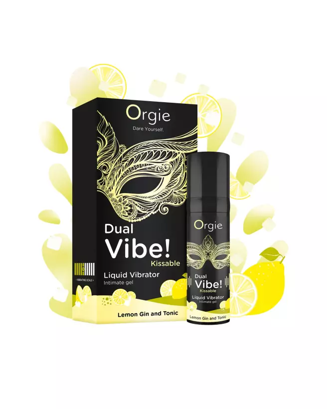 Photo Orgie Dual Vibe Lemon Gin 15ml Stimulant Femme-1