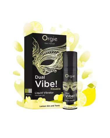Photo Orgie Dual Vibe Lemon Gin 15ml Stimulant Femme-1