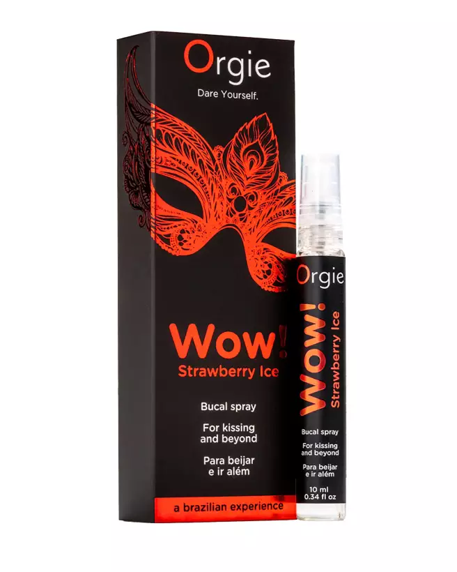 Image Orgie Wow Strawberry Ice 15 ml - Stimulant Sexuel pour Femme avec Effet Glacial-1
