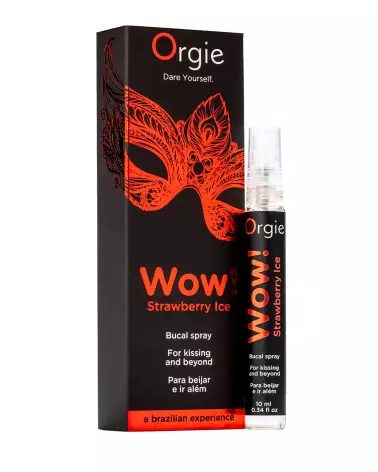 Image Orgie Wow Strawberry Ice 15 ml - Stimulant Sexuel pour Femme avec Effet Glacial-1